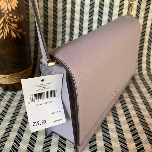 Icy lavender Kate spade convertible crossbody - Picture 3 of 8